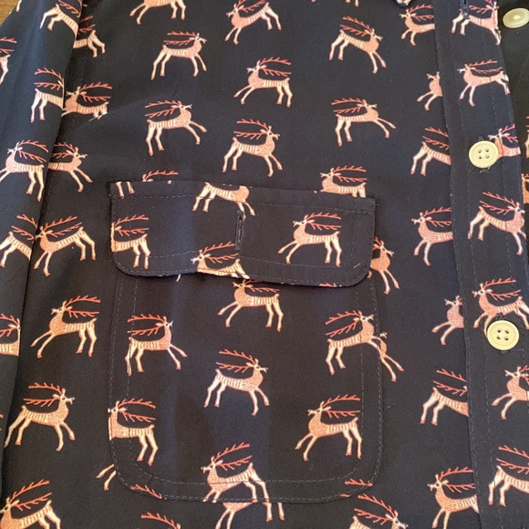 Loft reindeer button down - Picture 2 of 4